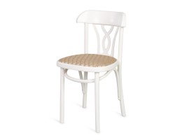 Стул "Астра Восьмерка" мягкий (белая эмаль/ткань)