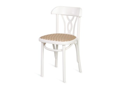 Стул "Астра Восьмерка" мягкий (белая эмаль/ткань)