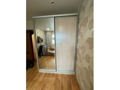 Шкаф-купе Версаль 1.5 метра (1 дверь зеркало, 1 дверь ЛДСП)