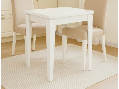 Стол обеденный раскладной Фантазия белый без принта