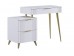 Туалетный столик Катрин Голд (без зеркала) белое дерево/золото Туалетный столик Катрин Голд (без зеркала) белое дерево/золото