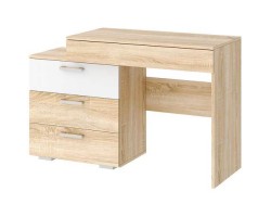 Стол косметический Соната СКС-1200 Сонома - Белый глянец