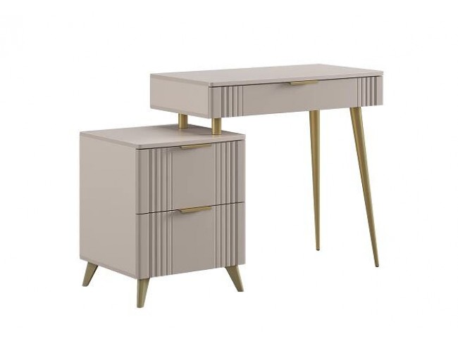 Туалетный столик Катрин Голд (без зеркала) кашемир/золото